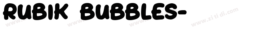 Rubik Bubbles字体转换